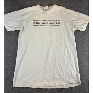 Vintage Alstyle Apparel & Activewear Shirt Mens Medium White Funny Humor Tee USA